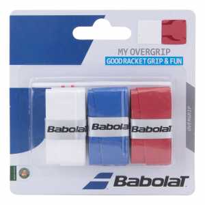 Обмотки Babolat My Grip 3шт Цвет Белый/синий/красный 653045 Обмотки Babolat My Grip 3шт Цвет Белый/синий/красный 653045