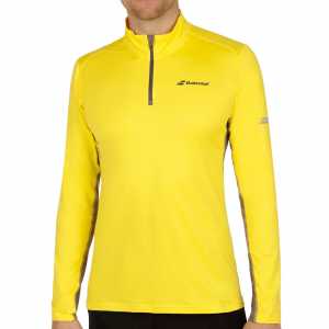 Мужская футболка Babolat Core 1/2 Zip Цвет Аэро желтый 3MS17171-243 Мужская футболка Babolat Core 1/2 Zip Цвет Аэро желтый 3MS17171-243
