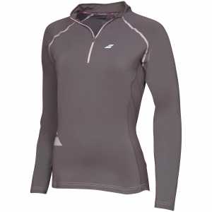 Женская футболка Babolat Core 1/2 Zip Цвет Темно-серый 3WS16171-115 Женская футболка Babolat Core 1/2 Zip Цвет Темно-серый 3WS16171-115