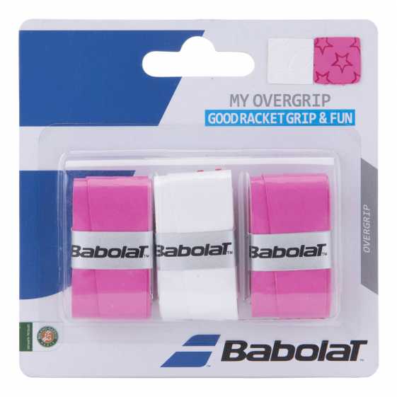 Обмотки Babolat My Grip 3шт Цвет Белый/розовый 653045 Обмотки Babolat My Grip 3шт Цвет Белый/розовый 653045