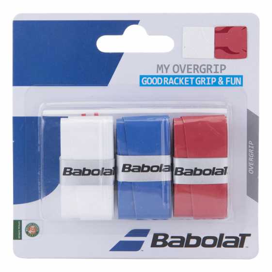 Обмотки Babolat My Grip 3шт Цвет Белый/синий/красный 653045 Обмотки Babolat My Grip 3шт Цвет Белый/синий/красный 653045