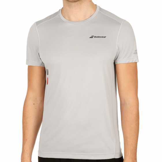 Мужская футболка Babolat Core Flag Club Цвет Серый 3MS17011-249 Мужская футболка Babolat Core Flag Club Цвет Серый 3MS17011-249