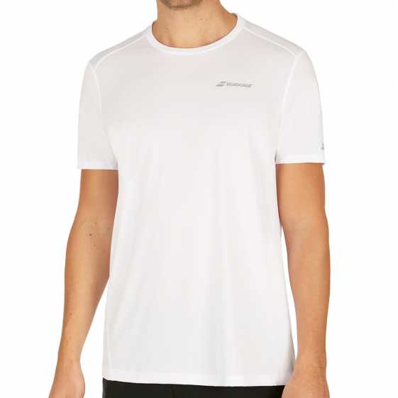 Мужская футболка Babolat Core Flag Club Цвет Белый 3MS17011-101 Мужская футболка Babolat Core Flag Club Цвет Белый 3MS17011-101