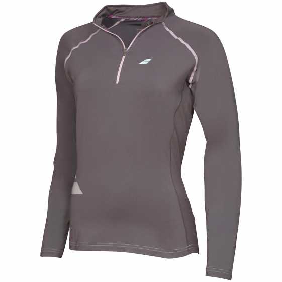 Женская футболка Babolat Core 1/2 Zip Цвет Темно-серый 3WS16171-115 Женская футболка Babolat Core 1/2 Zip Цвет Темно-серый 3WS16171-115