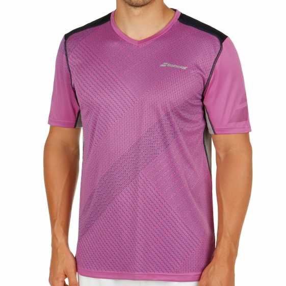Мужская футболка Babolat V-Neck Performance 2017 Цвет Лиловый 2MS17012-250 Мужская футболка Babolat V-Neck Performance 2017 Цвет Лиловый 2MS17012-250