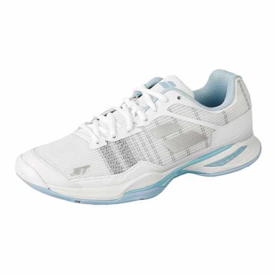 Кроссовки женские Babolat Jet Mach I All court Цвет Белый/Небесно голубой 31S18651-1014 Кроссовки женские Babolat Jet Mach I All court Цвет Белый/Небесно голубой 31S18651-1014