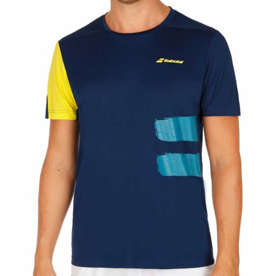 Мужская футболка Babolat Crew Neck Performance 2018 Цвет Сумеречно синий 2MS18011-4000 Мужская футболка Babolat Crew Neck Performance 2018 Цвет Сумеречно синий 2MS18011-4000