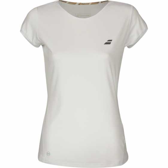 Женская футболка Babolat Performance Cap Sleeve Цвет Белый/Белый 2WS18031-1000 Женская футболка Babolat Performance Cap Sleeve Цвет Белый/Белый 2WS18031-1000
