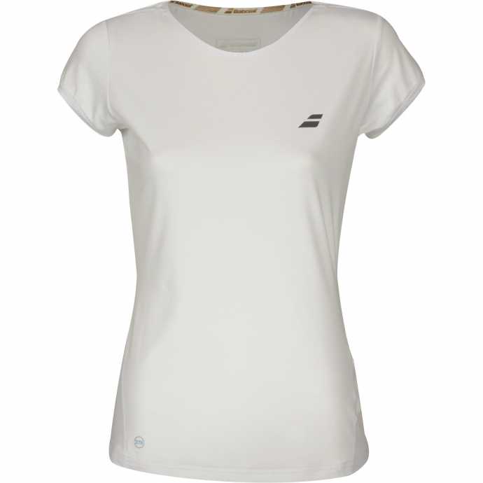 Женская футболка Babolat Performance Cap Sleeve Цвет Белый/Белый 2WS18031-1000 Женская футболка Babolat Performance Cap Sleeve Цвет Белый/Белый 2WS18031-1000