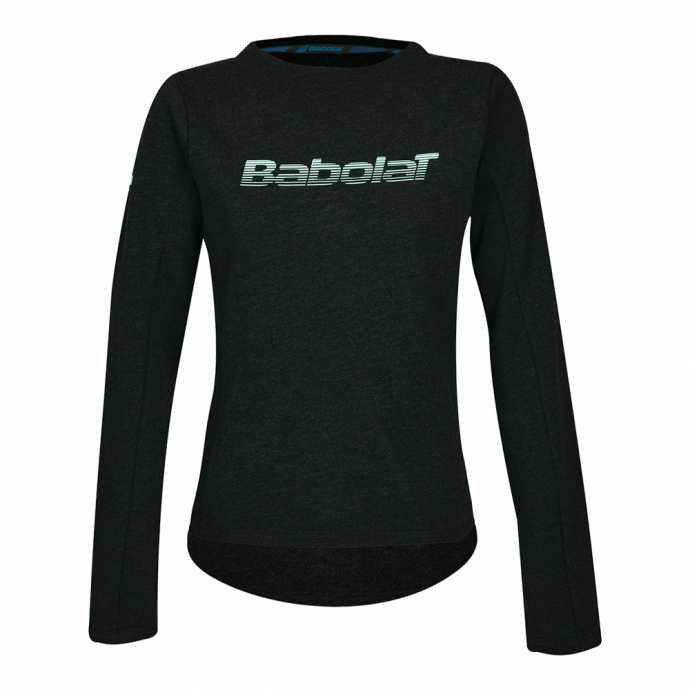 Женская утепленная футболка Babolat Core Цвет Темно синий/Серый меланж 3WS18042-3003 Женская утепленная футболка Babolat Core Цвет Темно синий/Серый меланж 3WS18042-3003