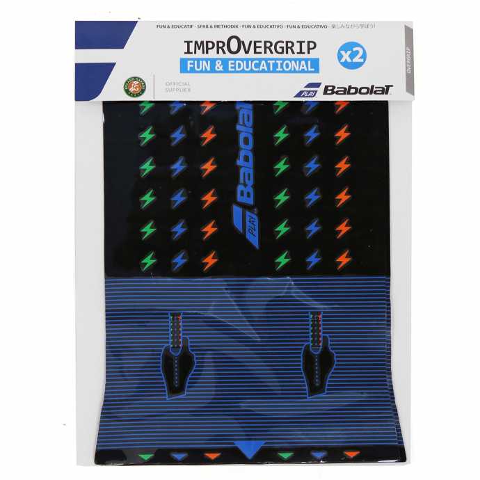 Грип Babolat Improvegrip 2шт Цвет Черный/Синий 653046-146 Грип Babolat Improvegrip 2шт Цвет Черный/Синий 653046-146