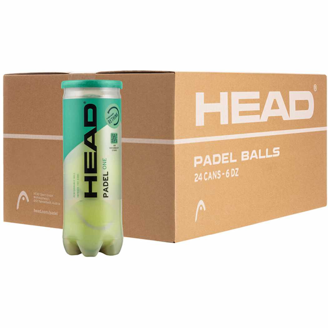 HEAD Padel One 3шт коробка 72 мяча 575383