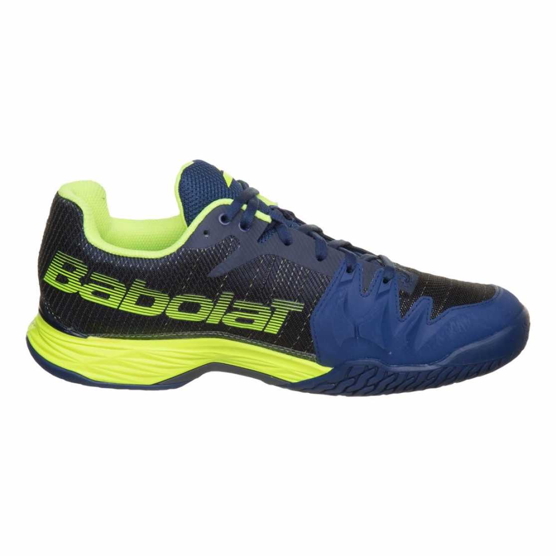 Кроссовки мужские Babolat Jet Mach II All court Цвет Синий/Флуоресцентно желтый 30S18629-4025