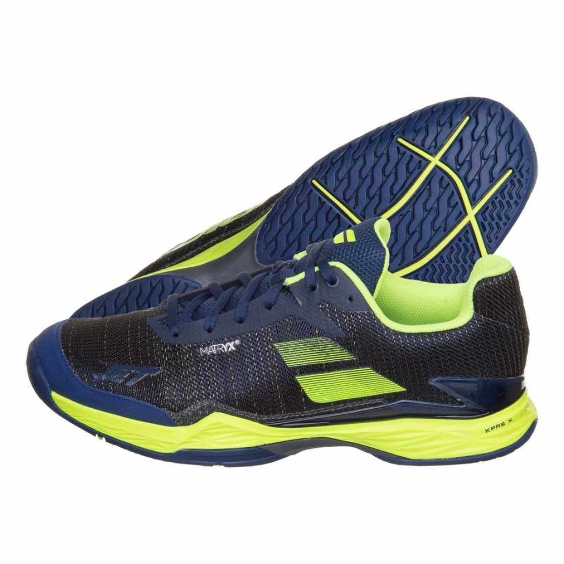 Кроссовки мужские Babolat Jet Mach II All court Цвет Синий/Флуоресцентно желтый 30S18629-4025