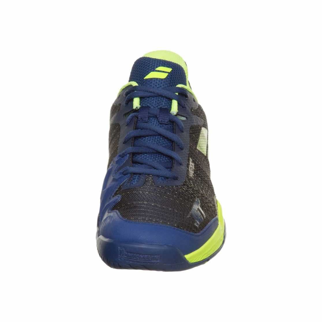Кроссовки мужские Babolat Jet Mach II All court Цвет Синий/Флуоресцентно желтый 30S18629-4025
