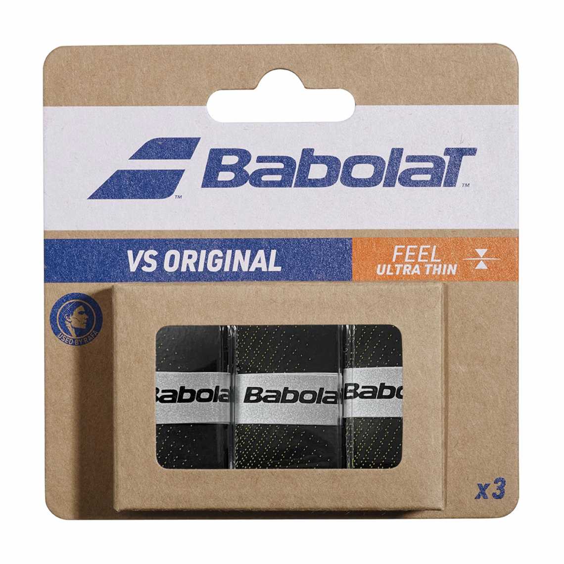 Обмотки Babolat VS Original 3шт Цвет Черный/Флуоресцентно-желтый 653040232