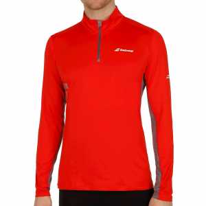 Мужская футболка Babolat Core 1/2 Zip Цвет Флуоресцентно-красный 3MS17171-201 Мужская футболка Babolat Core 1/2 Zip Цвет Флуоресцентно-красный 3MS17171-201