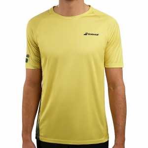 Футболка для мальчика Babolat Crew Neck Perf 2019 Цвет Темно желтый/ Черный 2BS19011-7006