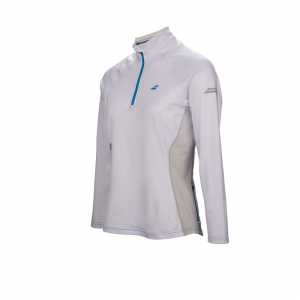 Женская футболка Babolat Core 1/2 Zip Цвет Белый 3WS17171-101 Женская футболка Babolat Core 1/2 Zip Цвет Белый 3WS17171-101