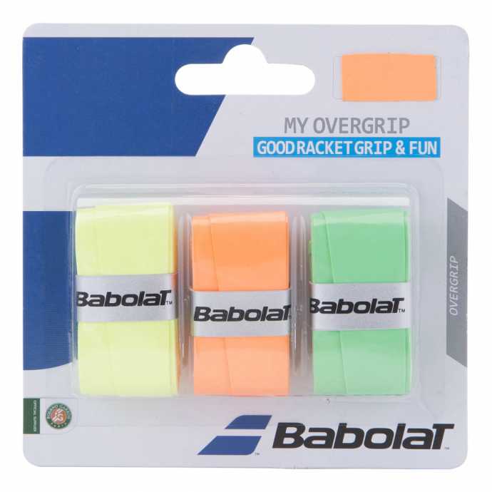 Обмотки Babolat My Grip 3шт Цвет оранжевый/зеленый/флуоресцентный 653045