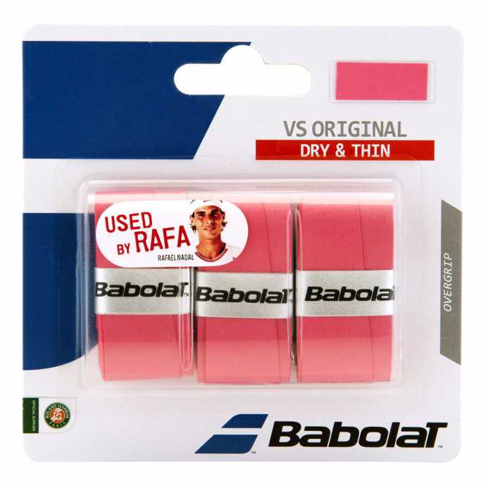 Обмотки Babolat VS Original 3шт Цвет Розовый 653040-156 Обмотки Babolat VS Original 3шт Цвет Розовый 653040-156