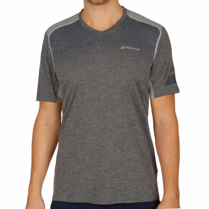 Мужская футболка Babolat V-Neck Performance 2017 Цвет Серый 2MS17012-249 Мужская футболка Babolat V-Neck Performance 2017 Цвет Серый 2MS17012-249