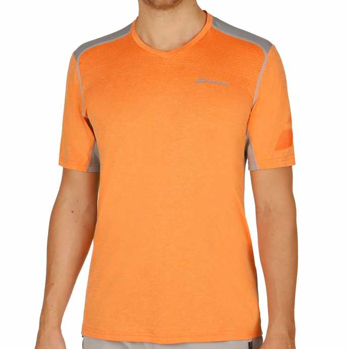 Мужская футболка Babolat V-Neck Performance 2017 Цвет Светло оранжевый 2MS17012-252 Мужская футболка Babolat V-Neck Performance 2017 Цвет Светло оранжевый 2MS17012-252