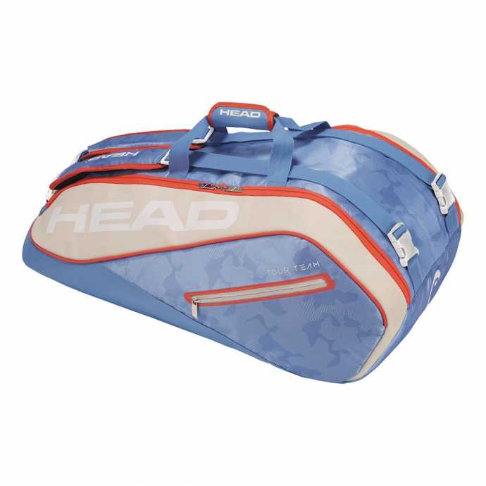 Сумка Head Tour Team Supercombi 9R Цвет Голубой/Белый 283118 Сумка Head Tour Team Supercombi 9R Цвет Голубой/Белый 283118