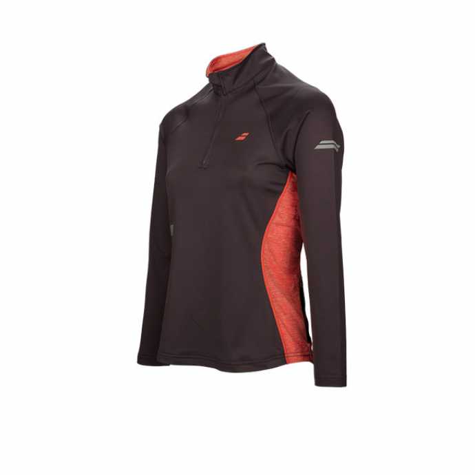 Женская футболка Babolat Core 1/2 Zip Цвет Темно-серый 3WS17171-115 Женская футболка Babolat Core 1/2 Zip Цвет Темно-серый 3WS17171-115