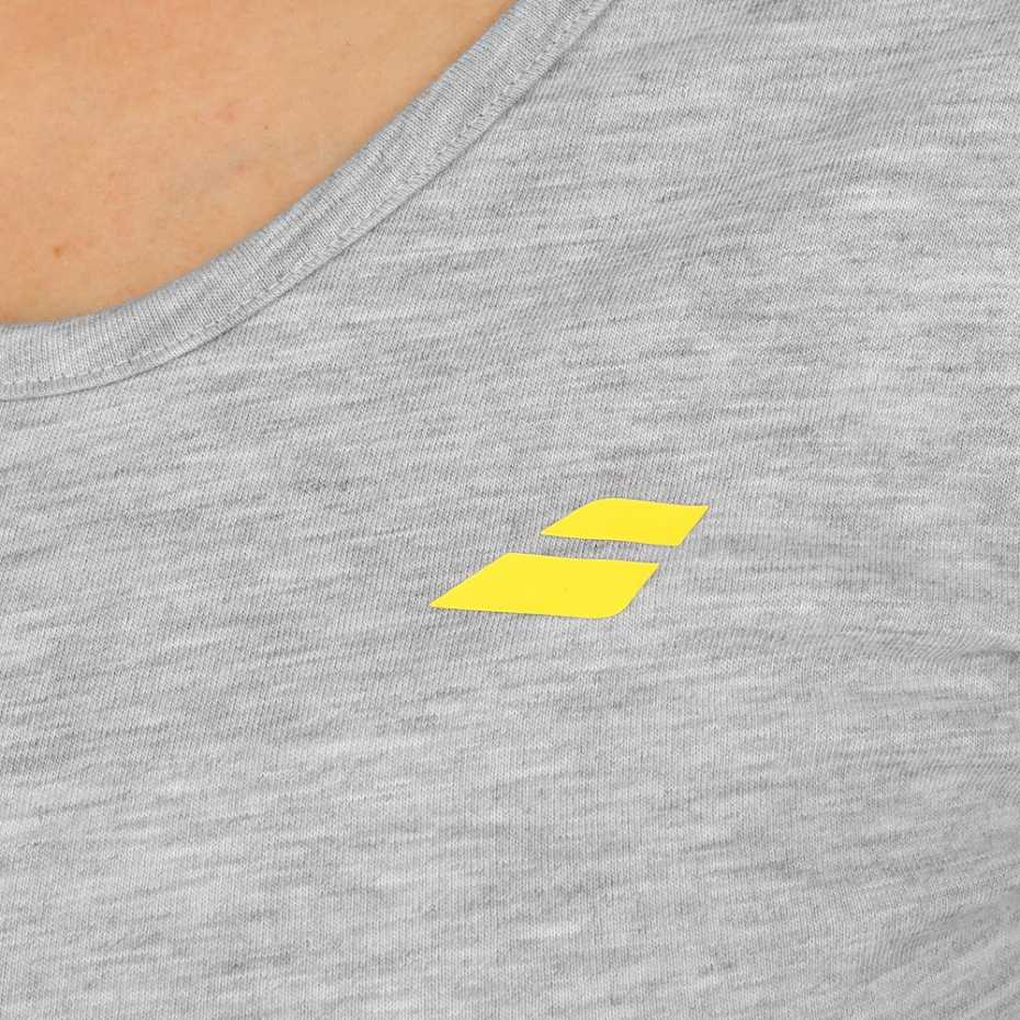 Женская футболка Babolat Core 2018 Цвет Серый меланж 3WS18012-3005 Женская футболка Babolat Core 2018 Цвет Серый меланж 3WS18012-3005