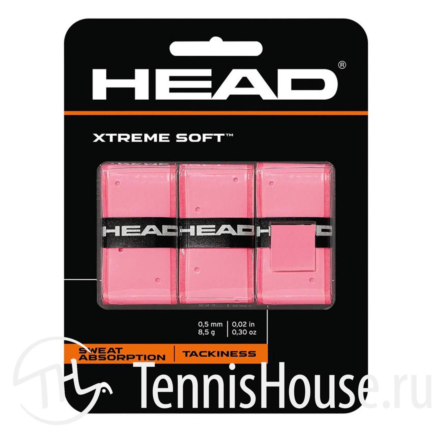 Обмотки HEAD Xtreme Soft 3шт Цвет Розовый 285104-PK