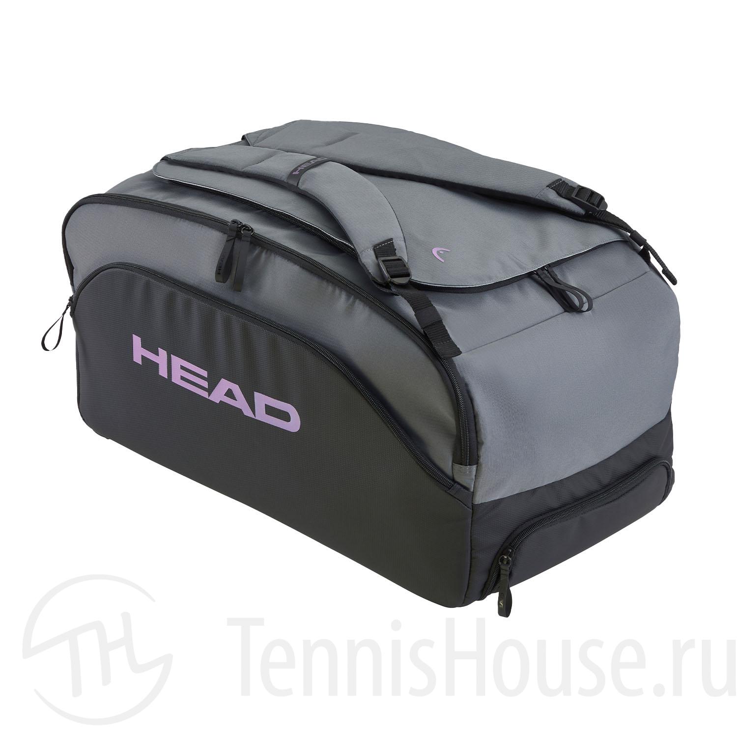 Сумка HEAD Coello Pro X Padel Duffle L Черный/Серый 260135 Сумка HEAD Coello Pro X Padel Duffle L Черный/Серый 260135