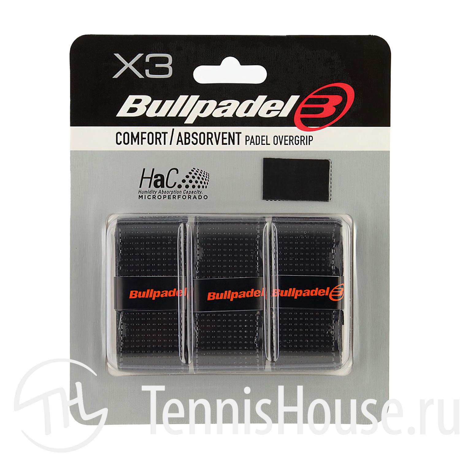 Обмотки Bullpadel GB-1201 3шт Цвет Черный 471950105 Обмотки Bullpadel GB-1201 3шт Цвет Черный 471950105