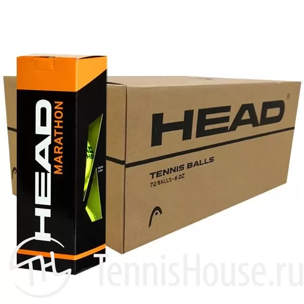 HEAD Marathon 3шт - Коробка 72 мяча 578183 HEAD Marathon 3шт - Коробка 72 мяча 578183